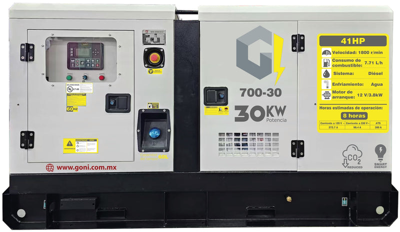 Cargue la imagen en el visor de la galería, Generador Diésel 30 kW con ATS Automático – SKU 700-30