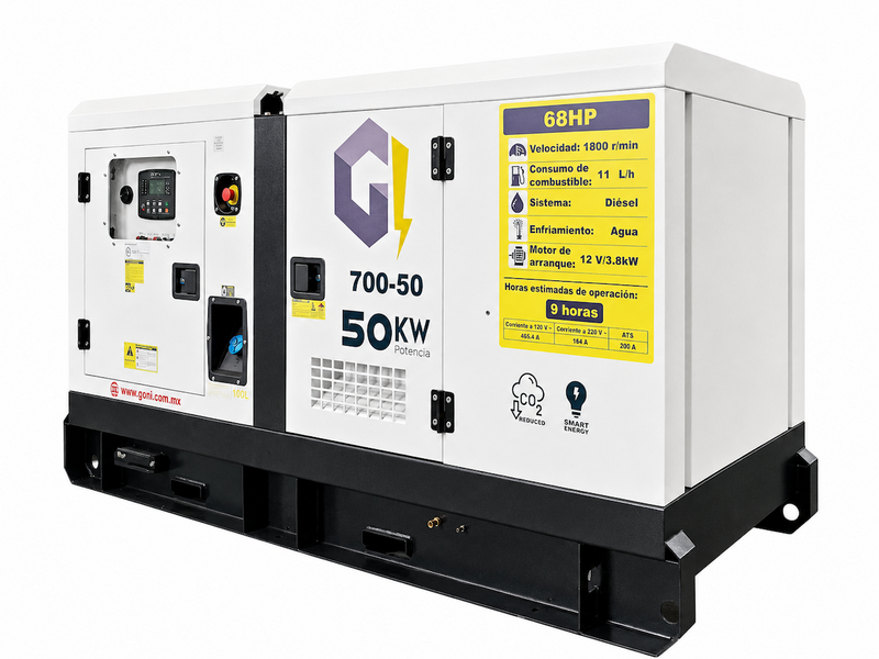 Cargue la imagen en el visor de la galería, Generador Diésel 50 kW con ATS Automático – SKU 700-50