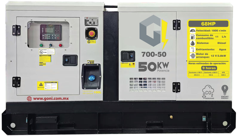 Cargue la imagen en el visor de la galería, Generador Diésel 50 kW con ATS Automático – SKU 700-50
