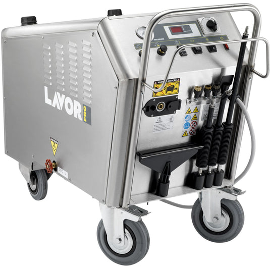Limpiador de vapor , Presion 10 bar , Temperatura max 180 C , MOD GV VESUVIO 18 , LAVOR - HNL INDUSTRIAL TOOLS