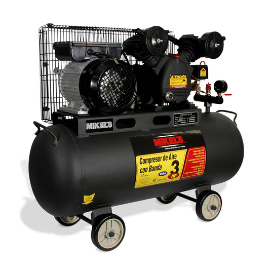 Compresor de Aire con Banda, 3HP, 60 L, 3400 RPM. MOD. CA-3HP60, MIKELS - HNL INDUSTRIAL TOOLS