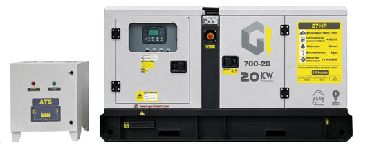 Generador Diésel 20 kW con ATS Automático – SKU 700-20