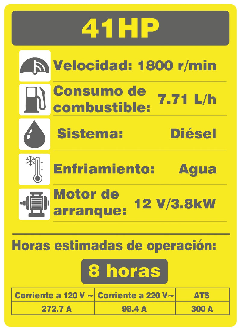 Cargue la imagen en el visor de la galería, Generador Diésel 30 kW con ATS Automático – SKU 700-30
