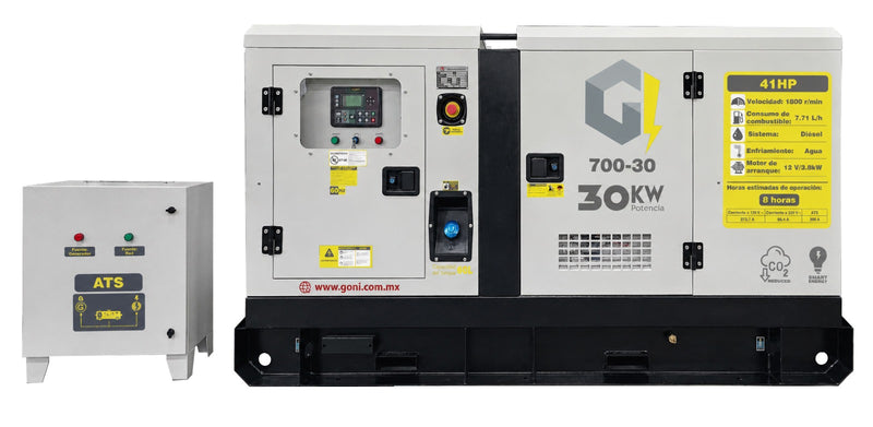Cargue la imagen en el visor de la galería, Generador Diésel 30 kW con ATS Automático – SKU 700-30
