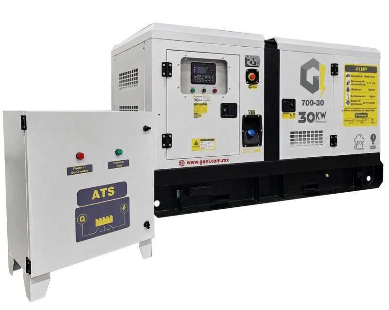 Cargue la imagen en el visor de la galería, Generador Diésel 30 kW con ATS Automático – SKU 700-30
