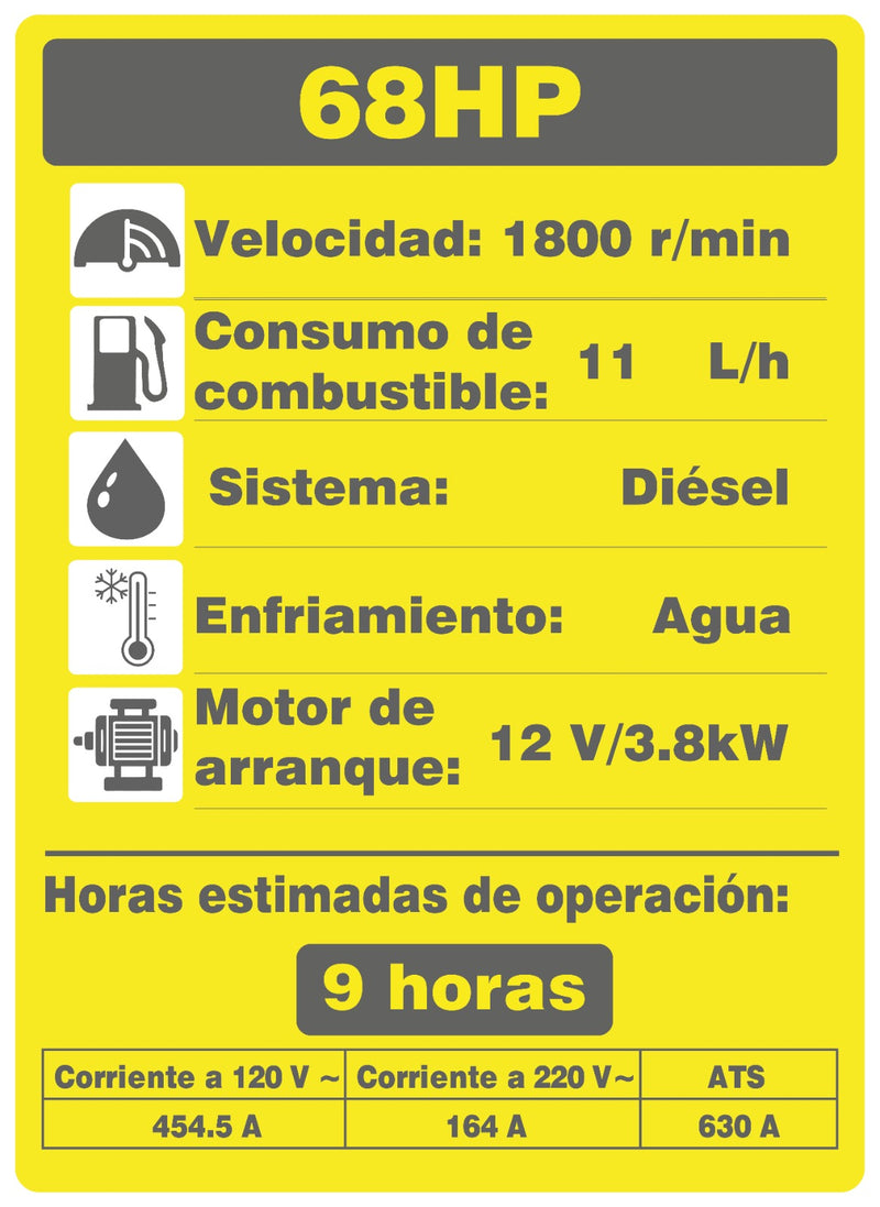 Cargue la imagen en el visor de la galería, Generador Diésel 50 kW con ATS Automático – SKU 700-50
