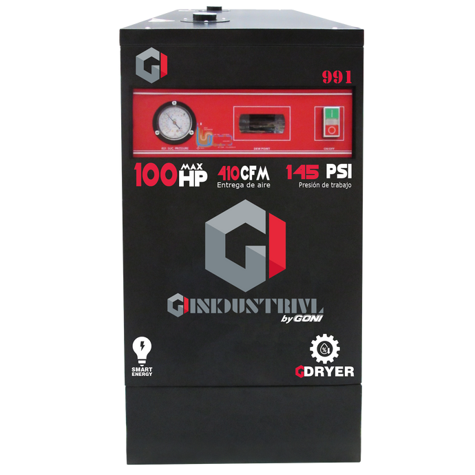 Secador Refrigerante Para Compresores de Tornillo de 100 HP GONI