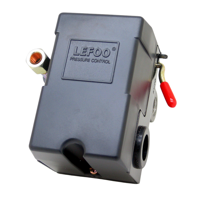 Cargue la imagen en el visor de la galería, Interruptor de Alta Presión para Compresor LEFOO LF10 140–175 PSI, 4 Puertos 1/4" NPT
