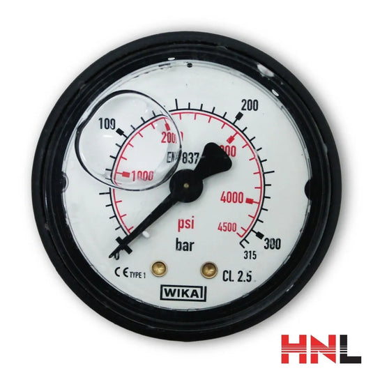 Manómetro para Hidrolavadora 50 mm 0–315 bar, conexión posterior – SKU 1816008100