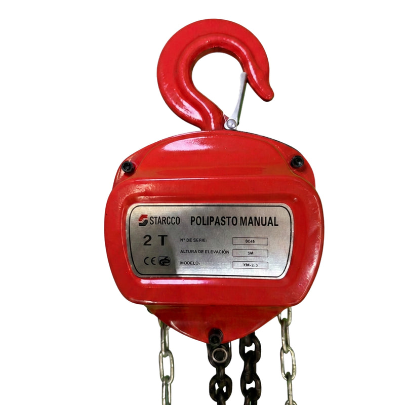 Cargue la imagen en el visor de la galería, Polipasto Manual de Cadena 2 Toneladas x 6 m STARCCO
