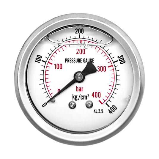 Manómetro para Hidrolavadora 63 mm 0–400 bar, conexión inferior 1/4