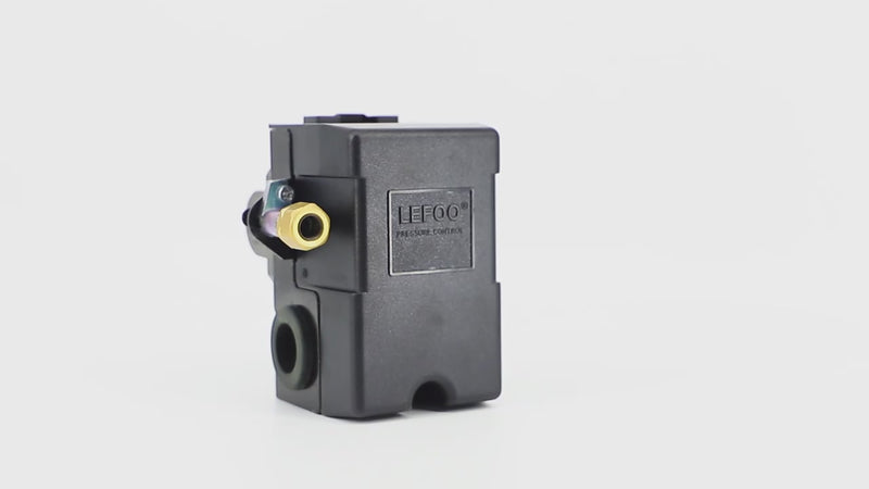 Cargar y reproducir video en Gallery Viewer, Interruptor de Alta Presión para Compresor LEFOO LF10 140–175 PSI, 4 Puertos 1/4" NPT

