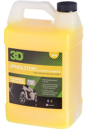 SHAMPOO PARA TAPETES Y ALFOMBRAS ( UPHOLSTERY & CARPET SHAMPOO ) , MOD 204G01 , 3D