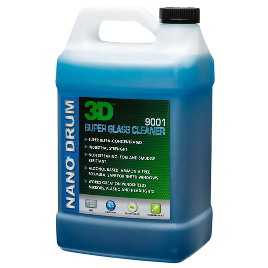 LIMPIA VIDRIOS GLASS CLEANER PARA VEHICULOS  , 1 GALON , MOD 9001G01 , 3D - HNL INDUSTRIAL TOOLS