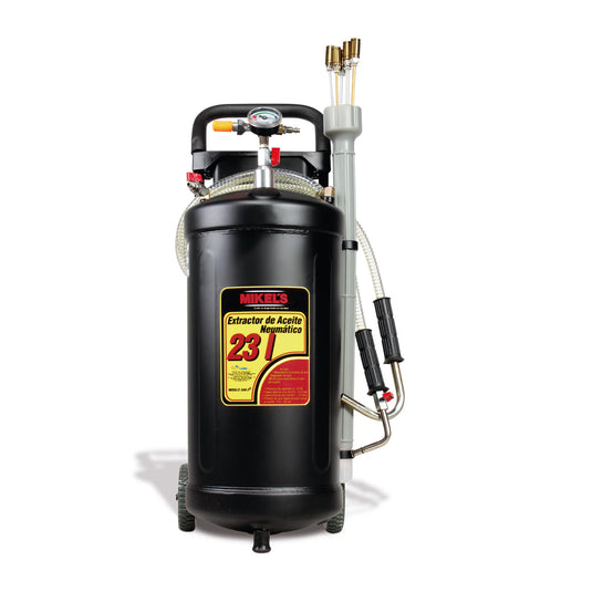Extractor neumático de aceite , 23 litros , Altura 47-1/4" , Longitud 47" , Ancho 17" , MOD. EAN-23 , MIKELS. - HNL INDUSTRIAL TOOLS