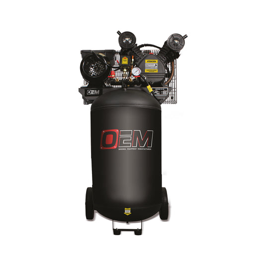 Compresor de aire de pistón tanque vertical de 170 litros 5HP 123 PSI
