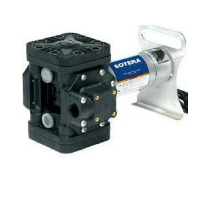 Bomba de diafragma Pump-N-Go, de transferencia de productos químicos de servicio pesado de 115 VCA y 13 GPM, entrada de brida