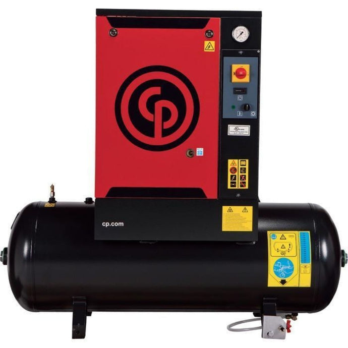 Compresor de aire de tornillo, tanque de 500 litros, 10 HP, 125 PSI