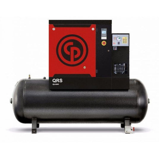 Compresor de aire de tornillo, tanque de 500 litros, secador integrado, 20 HP, 125 PSI