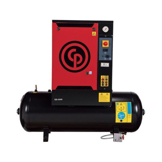 Compresor de aire de tornillo, tanque de 500 litros, 15 HP, 125 PSI